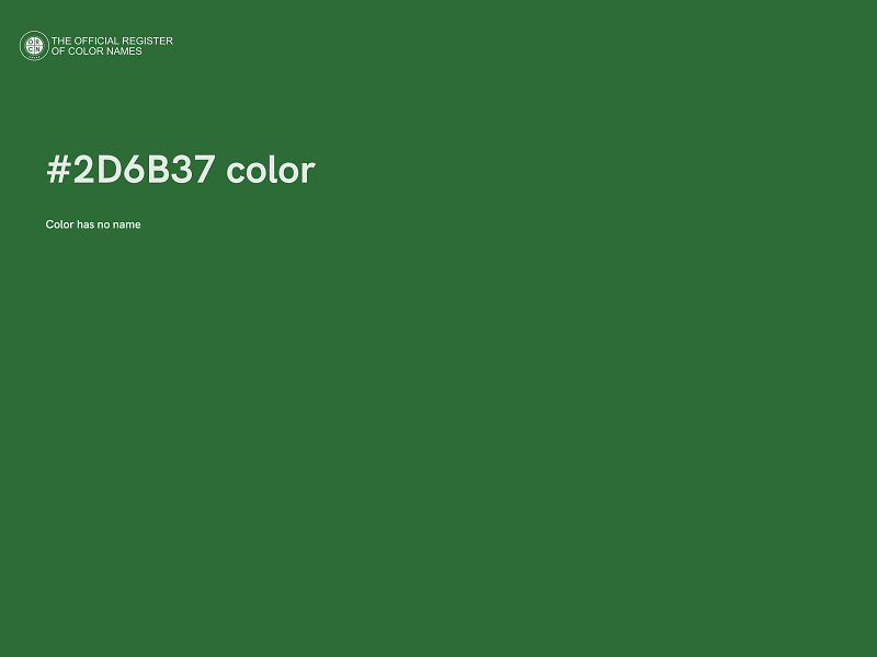 #2D6B37 color image