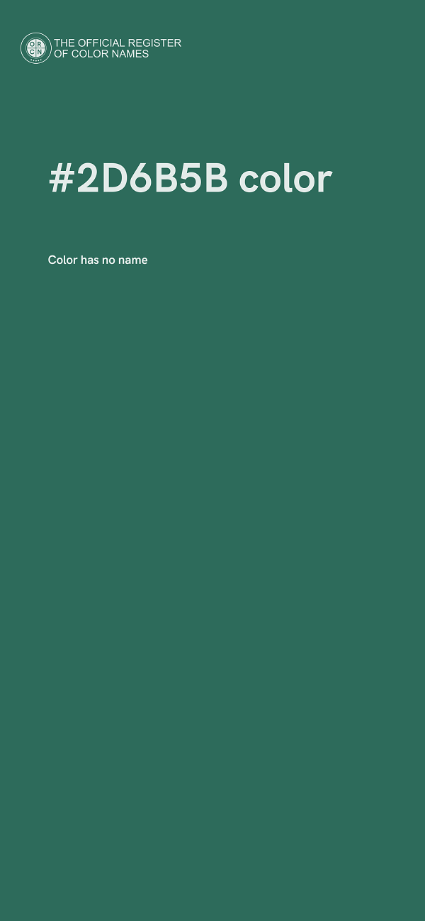 #2D6B5B color image
