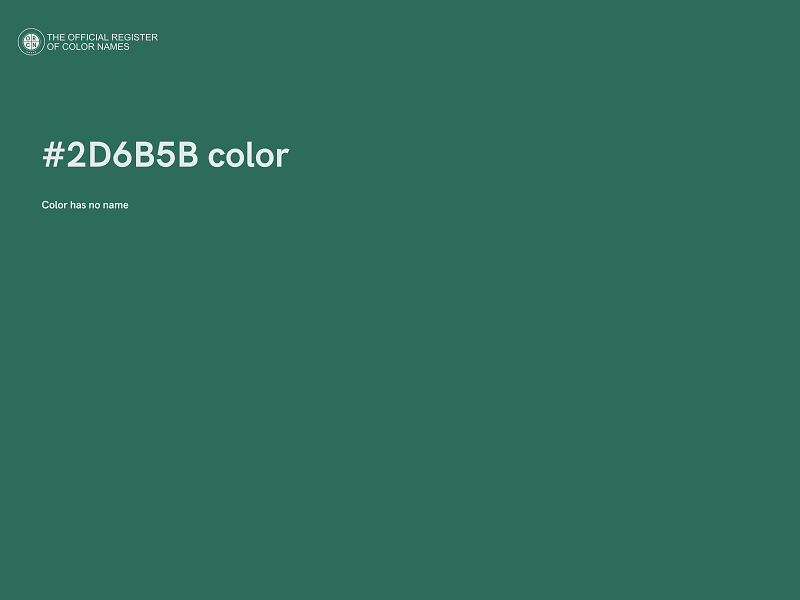 #2D6B5B color image