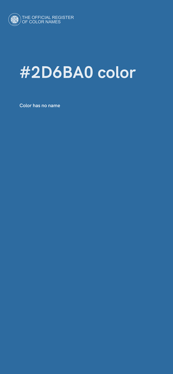 #2D6BA0 color image