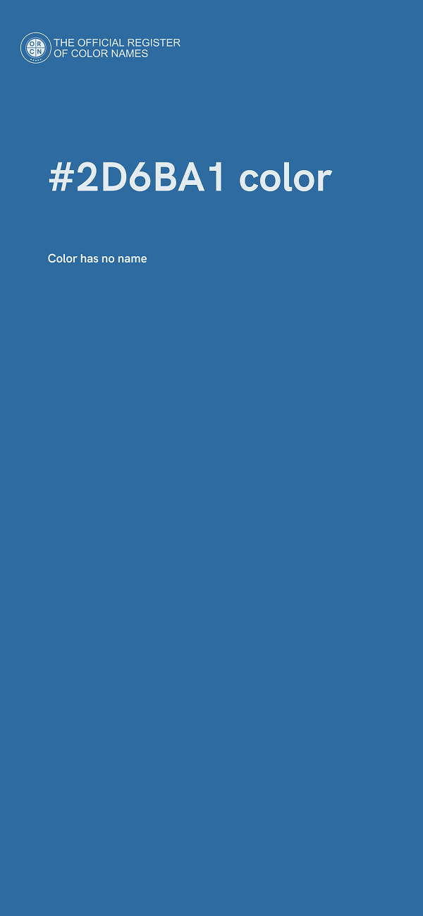 #2D6BA1 color image