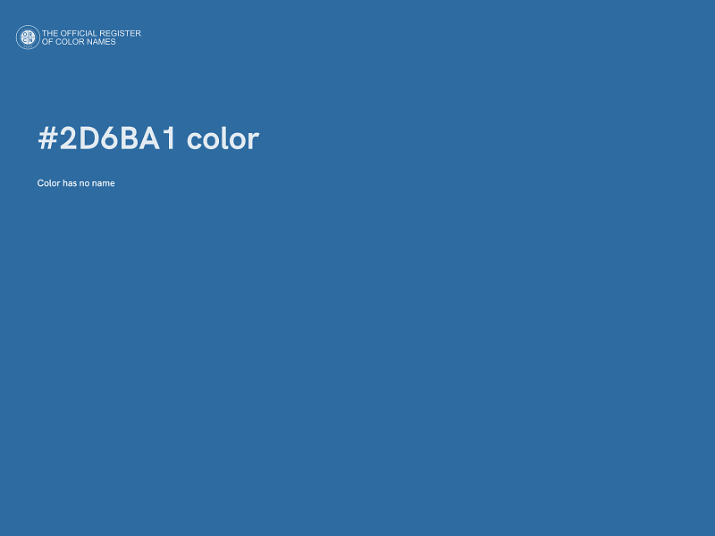 #2D6BA1 color image