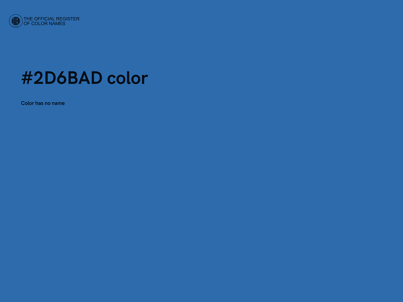 #2D6BAD color image