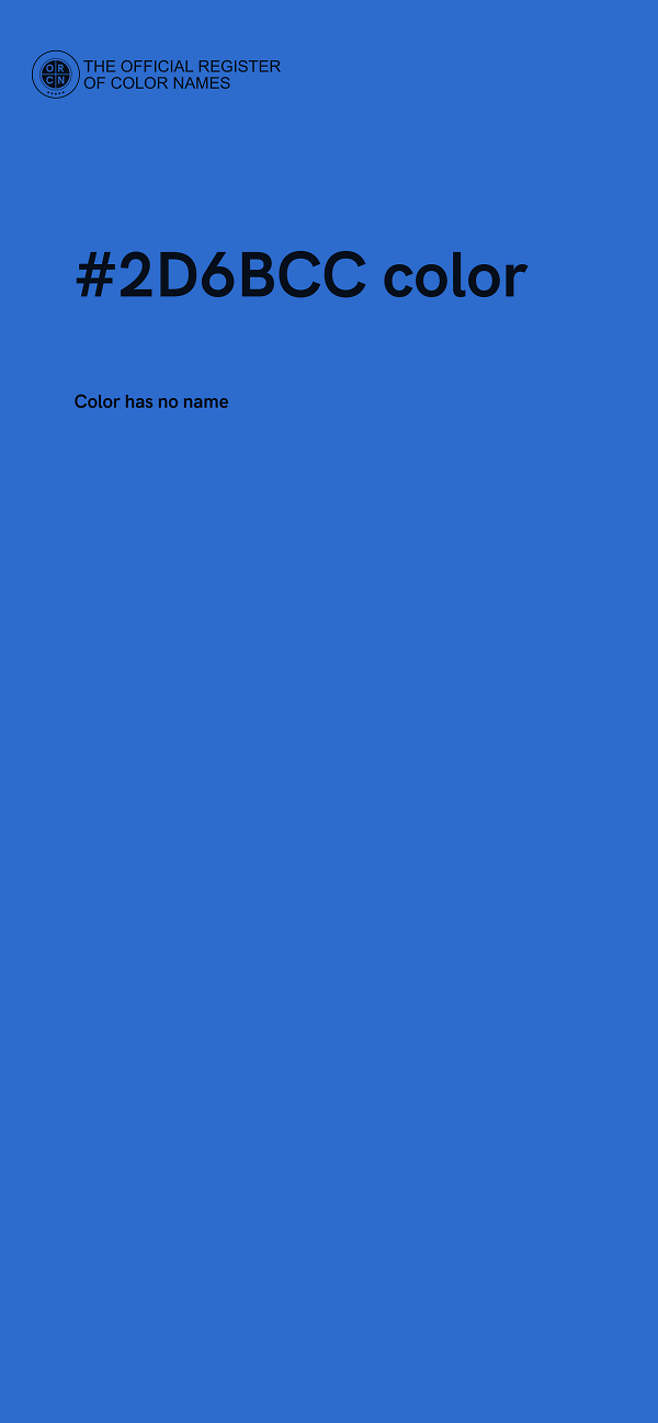 #2D6BCC color image