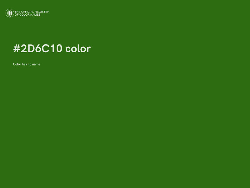 #2D6C10 color image