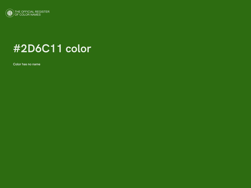 #2D6C11 color image