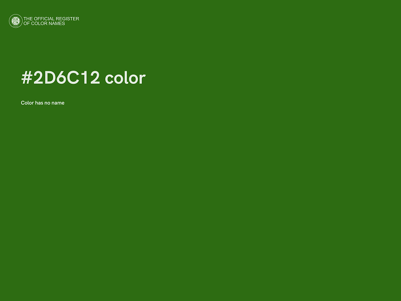 #2D6C12 color image