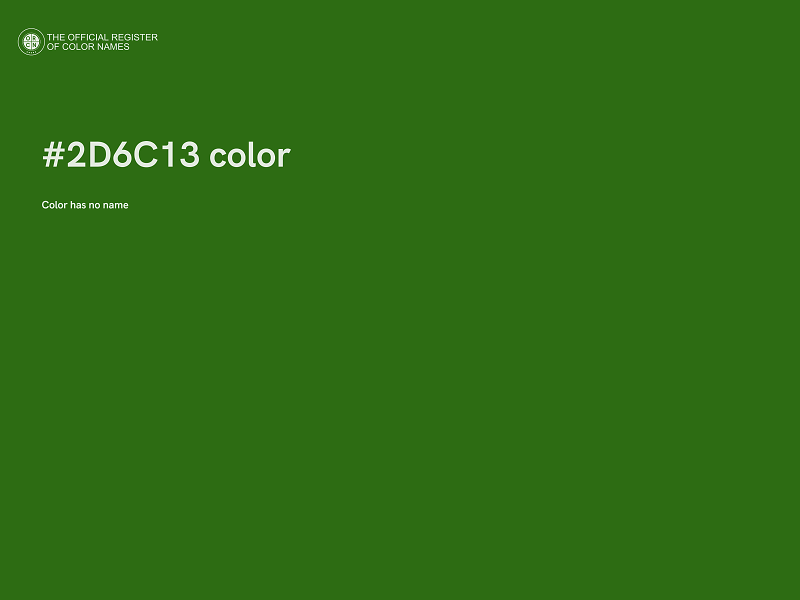 #2D6C13 color image