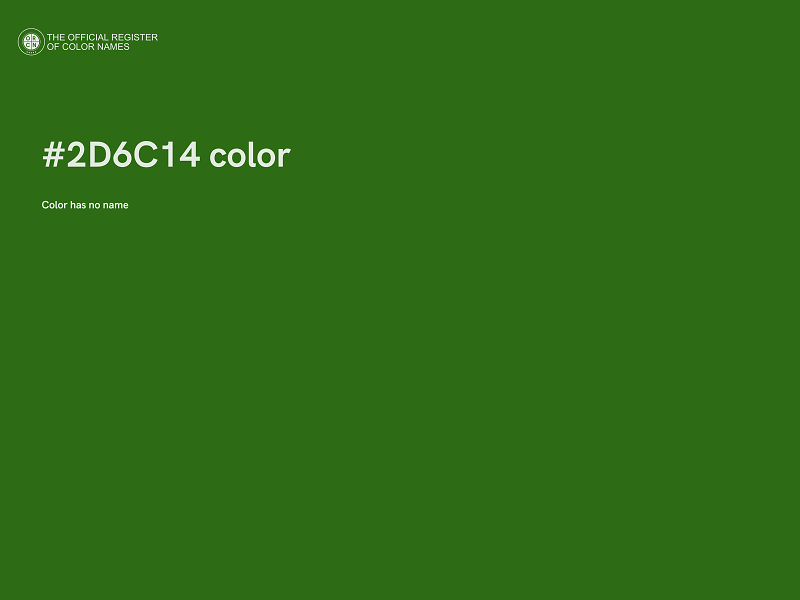 #2D6C14 color image