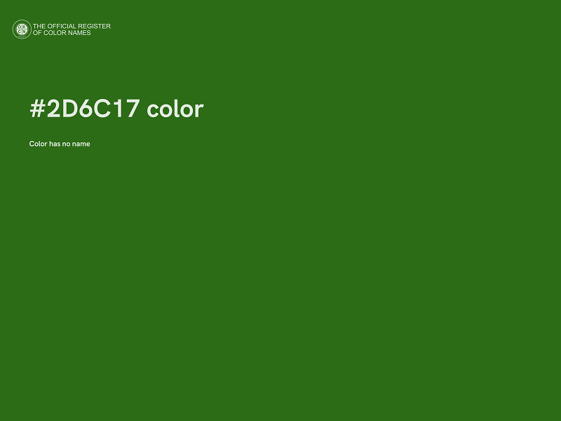 #2D6C17 color image
