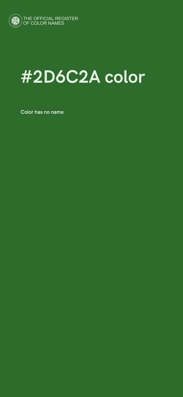 #2D6C2A color image