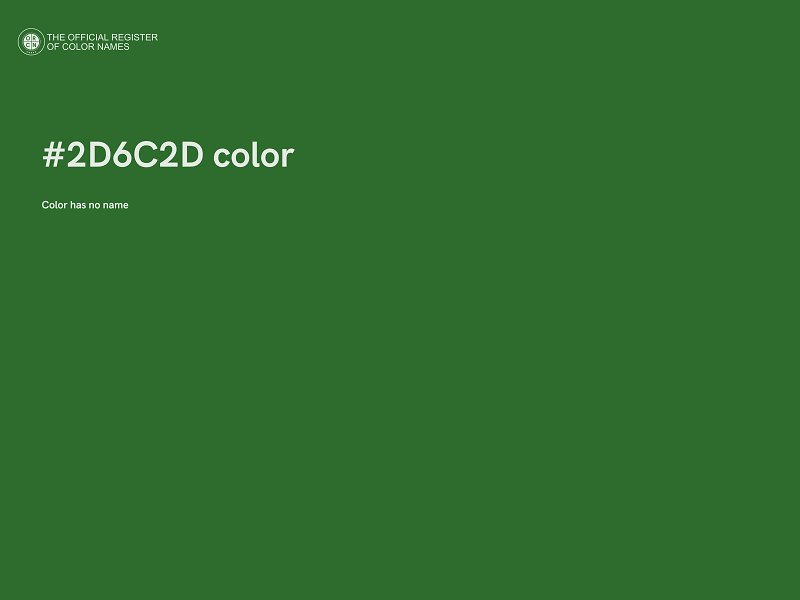 #2D6C2D color image