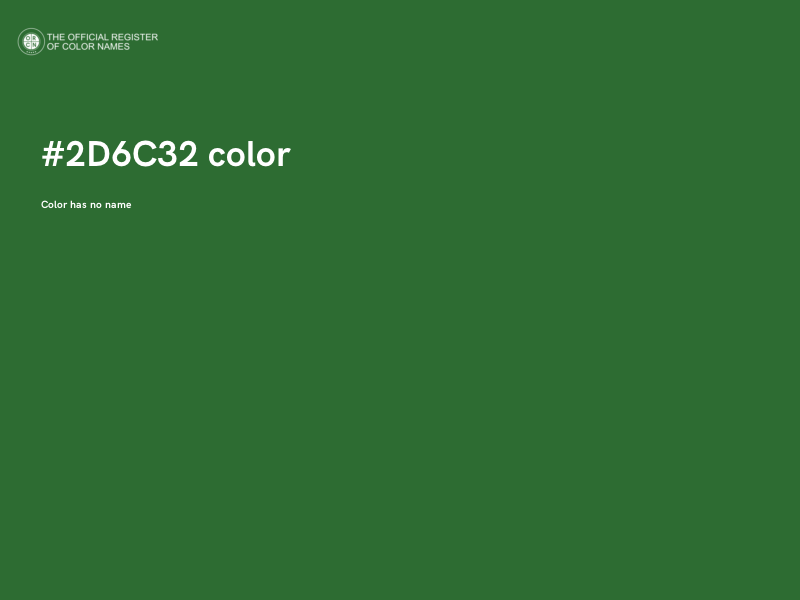 #2D6C32 color image