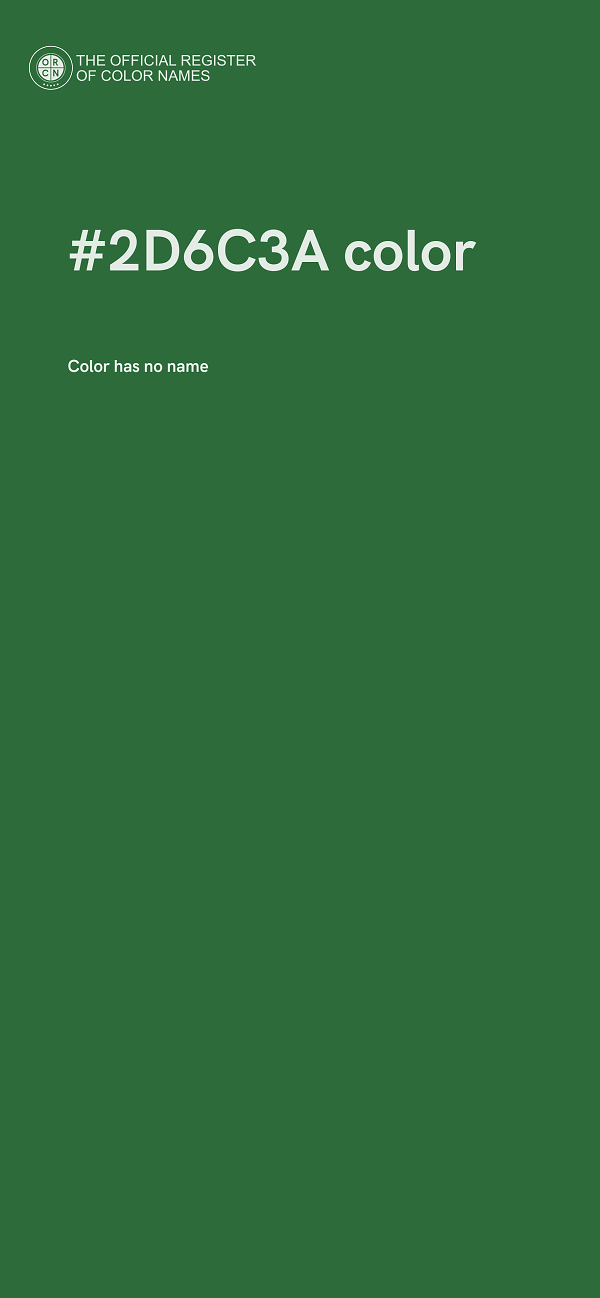 #2D6C3A color image