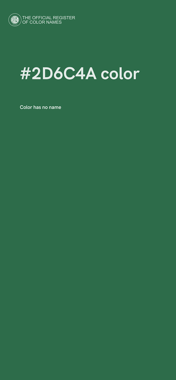 #2D6C4A color image