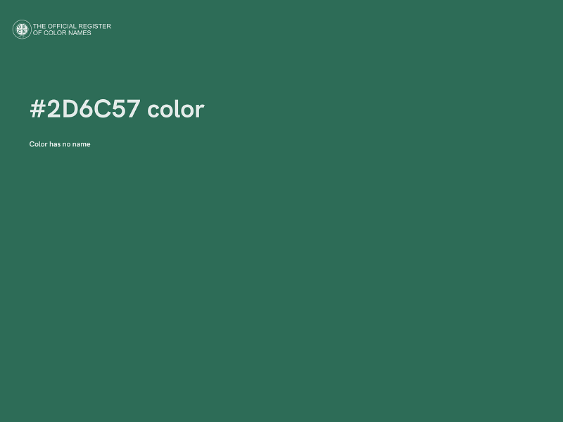 #2D6C57 color image