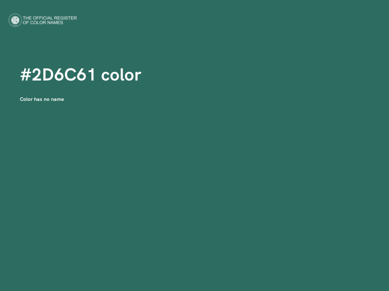 #2D6C61 color image
