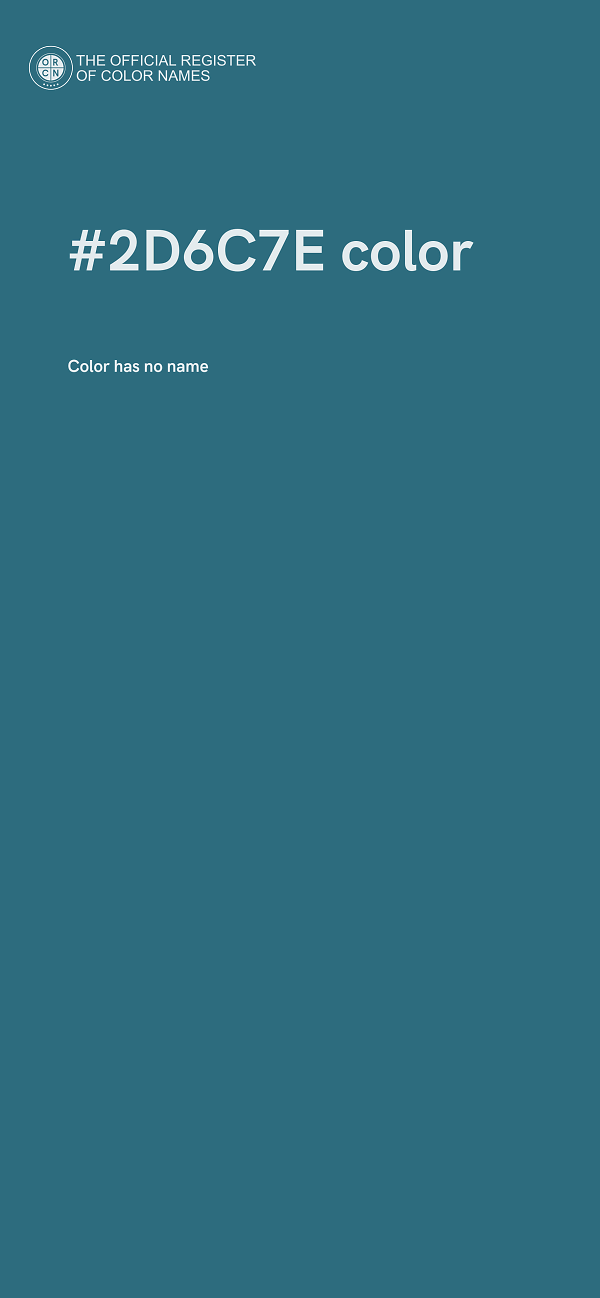 #2D6C7E color image