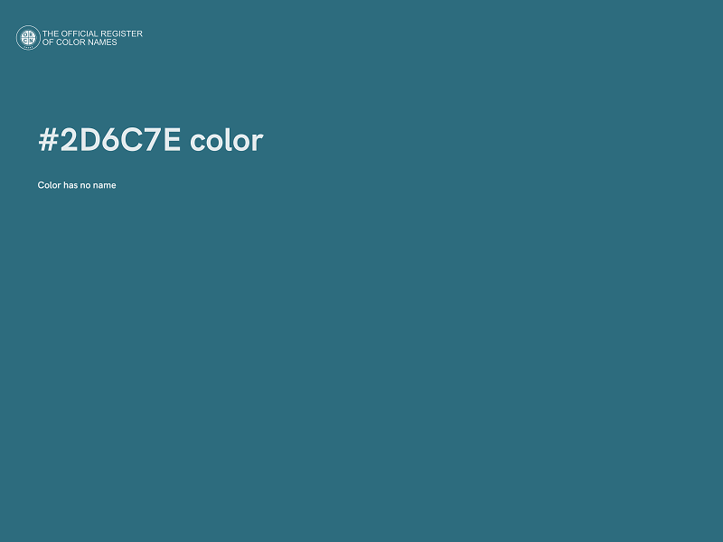 #2D6C7E color image