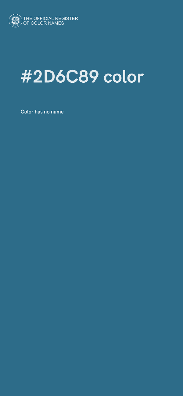 #2D6C89 color image