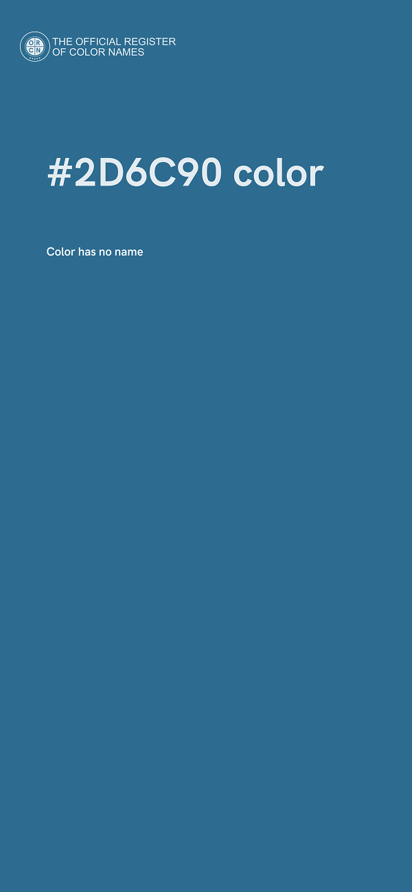 #2D6C90 color image