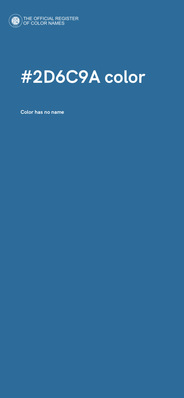 #2D6C9A color image