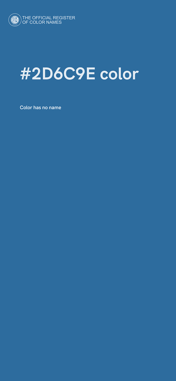 #2D6C9E color image