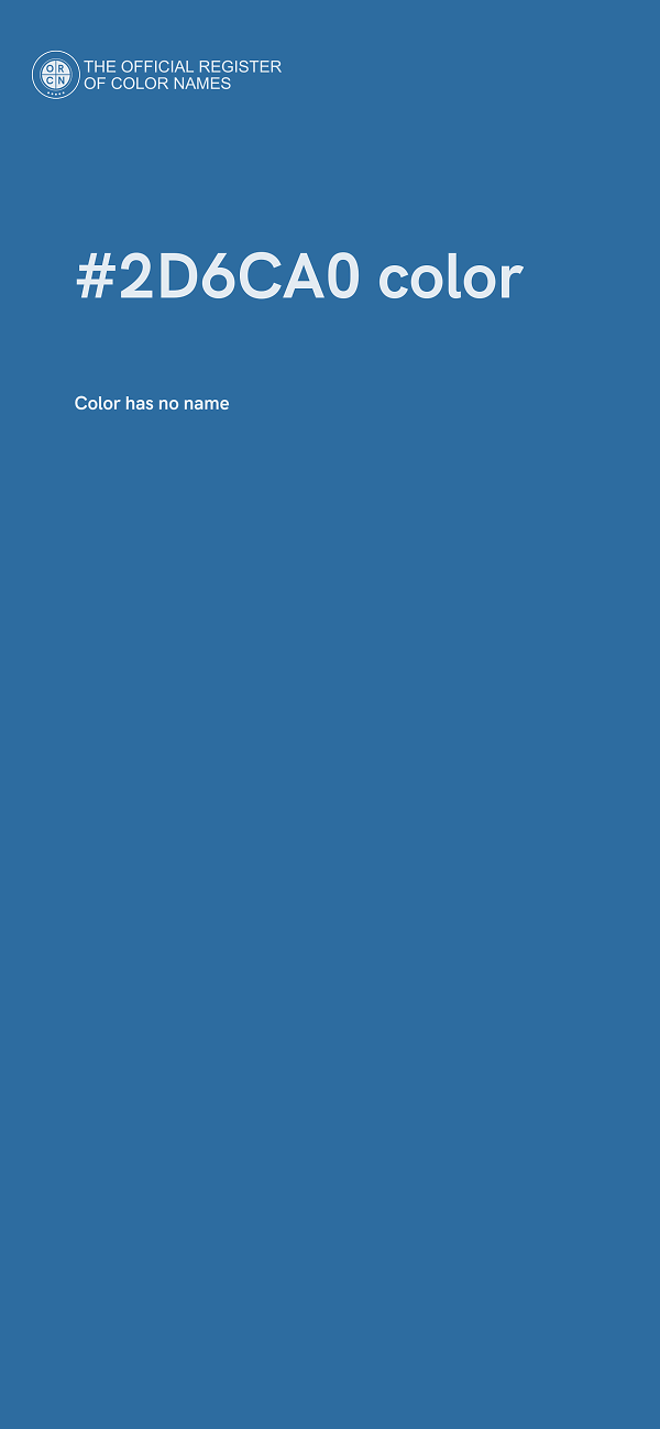 #2D6CA0 color image