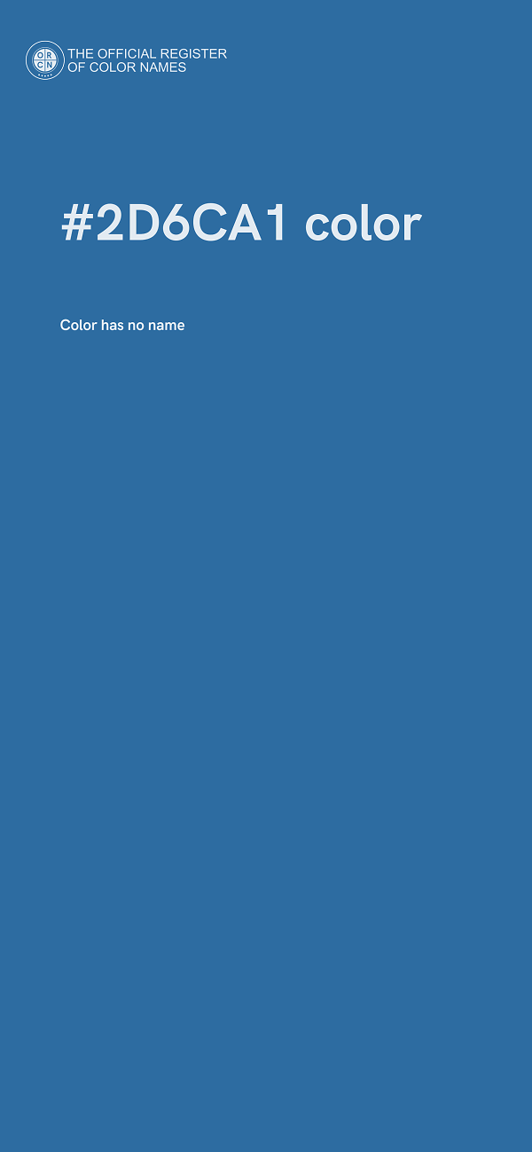 #2D6CA1 color image