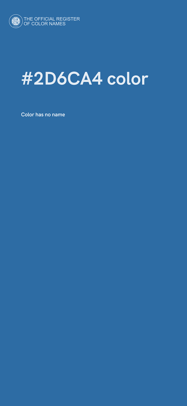 #2D6CA4 color image