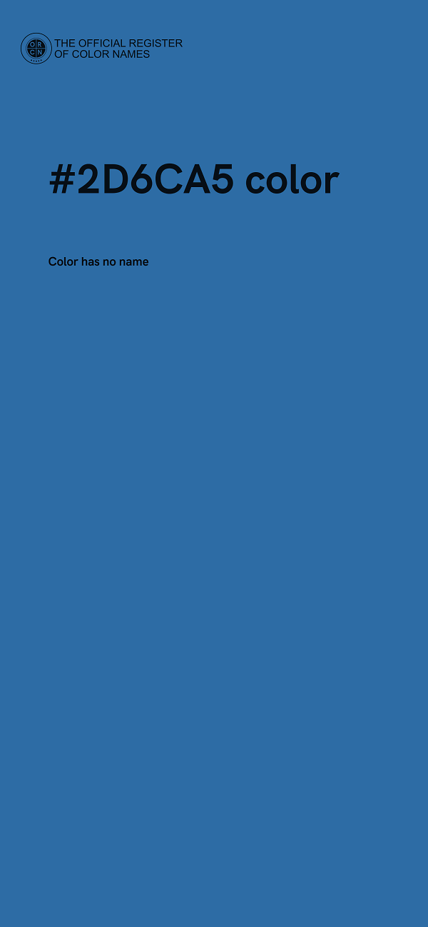 #2D6CA5 color image