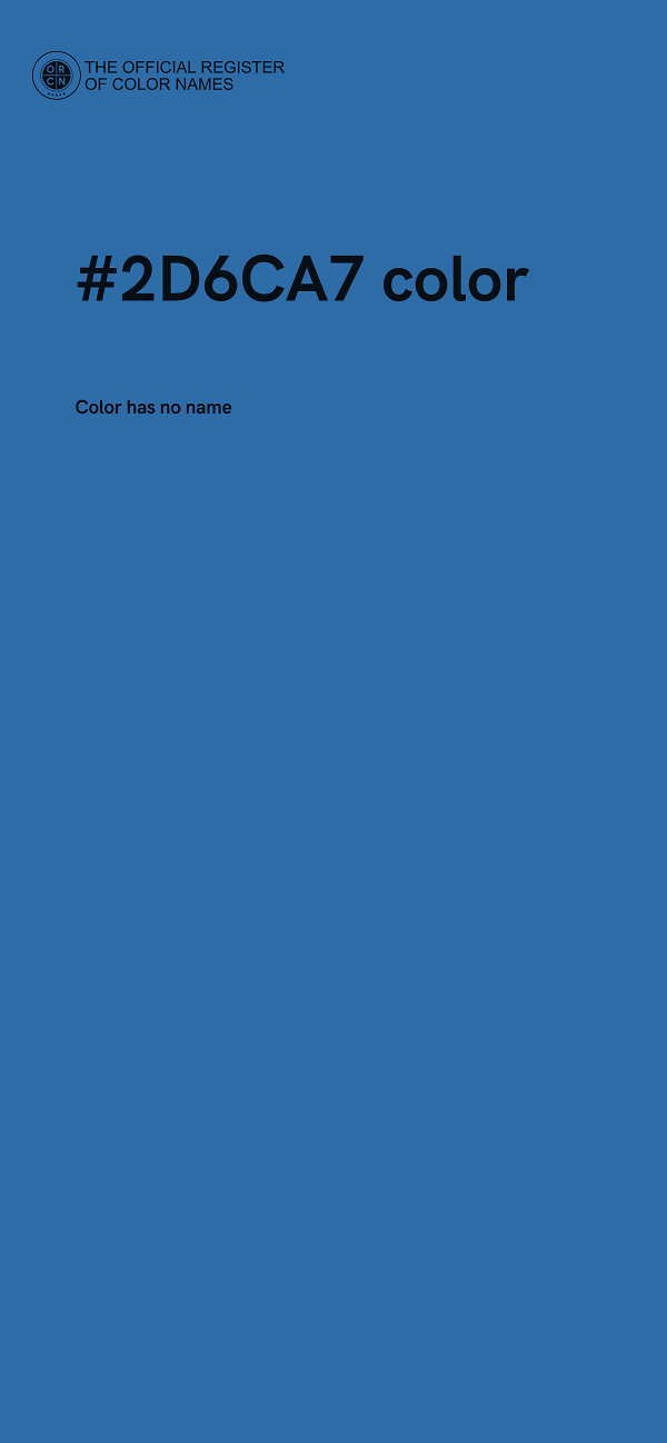 #2D6CA7 color image