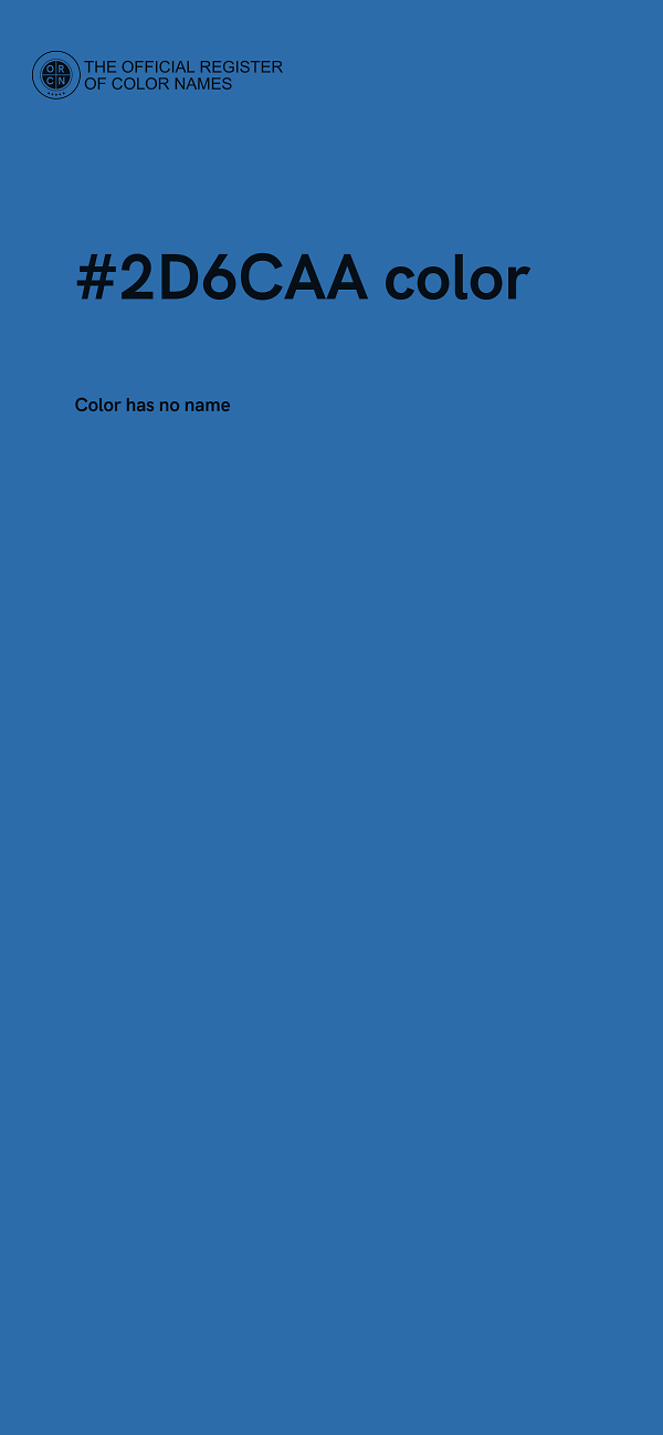 #2D6CAA color image