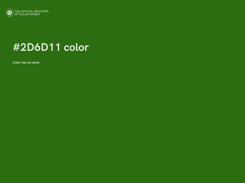 #2D6D11 color image