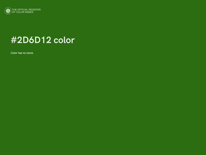 #2D6D12 color image