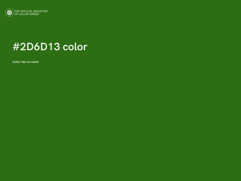 #2D6D13 color image