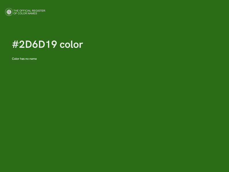 #2D6D19 color image