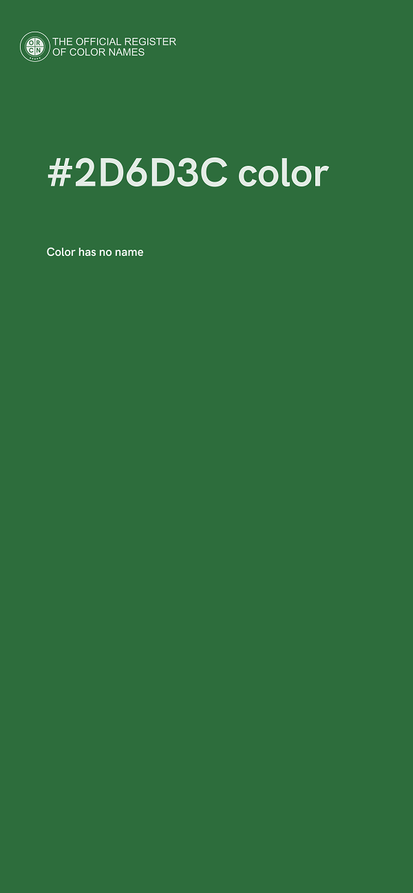 #2D6D3C color image