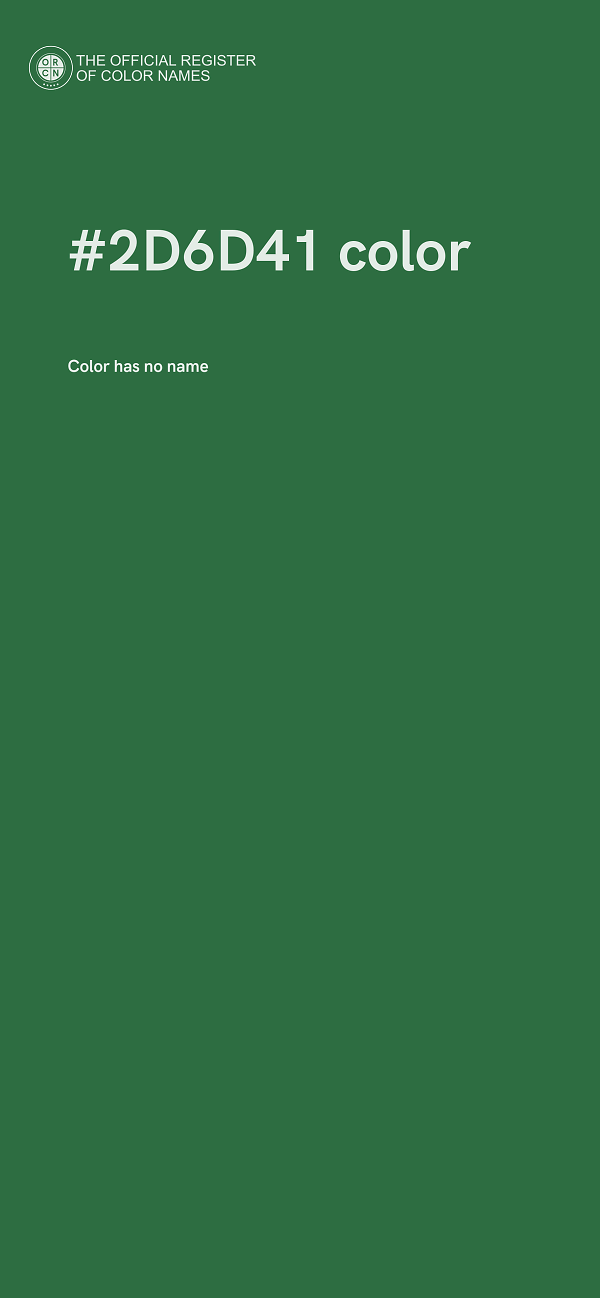 #2D6D41 color image