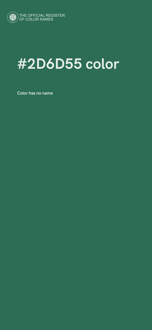#2D6D55 color image