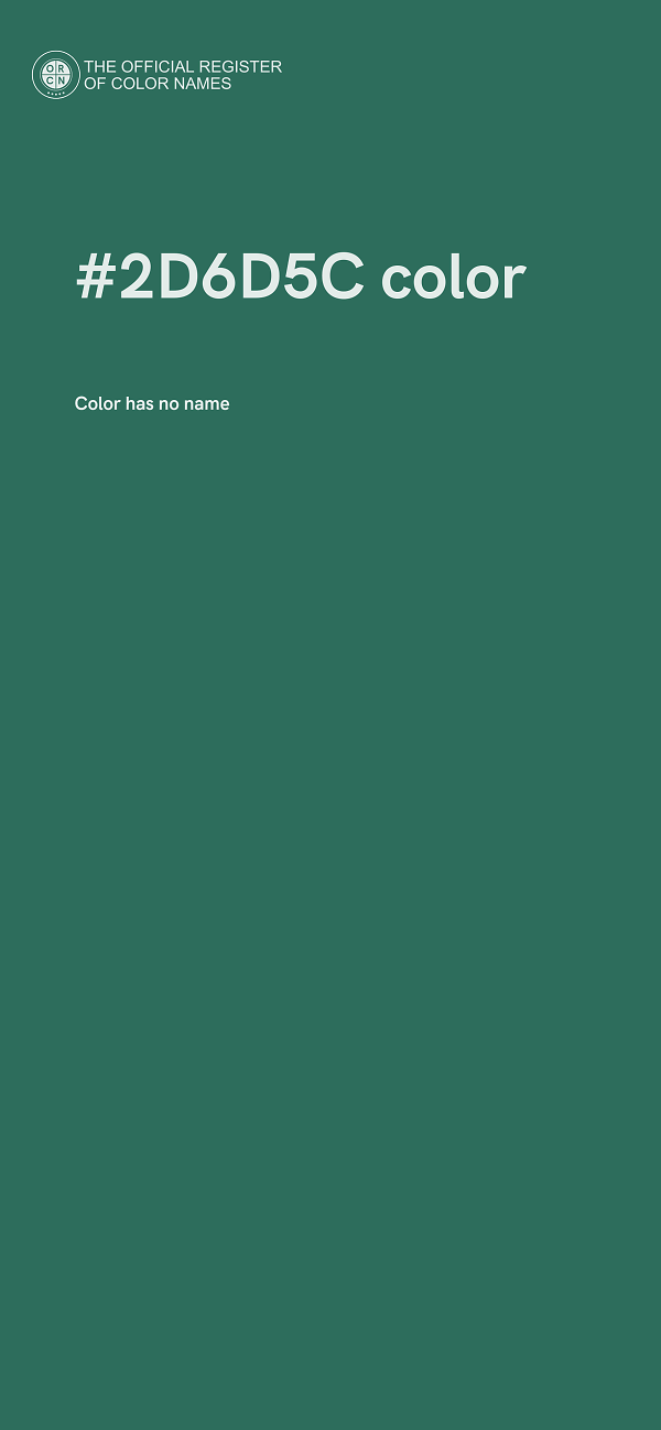 #2D6D5C color image