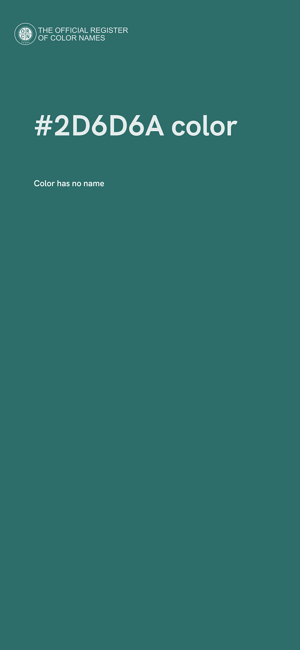 #2D6D6A color image