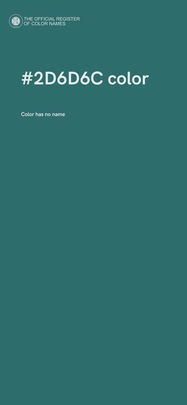#2D6D6C color image