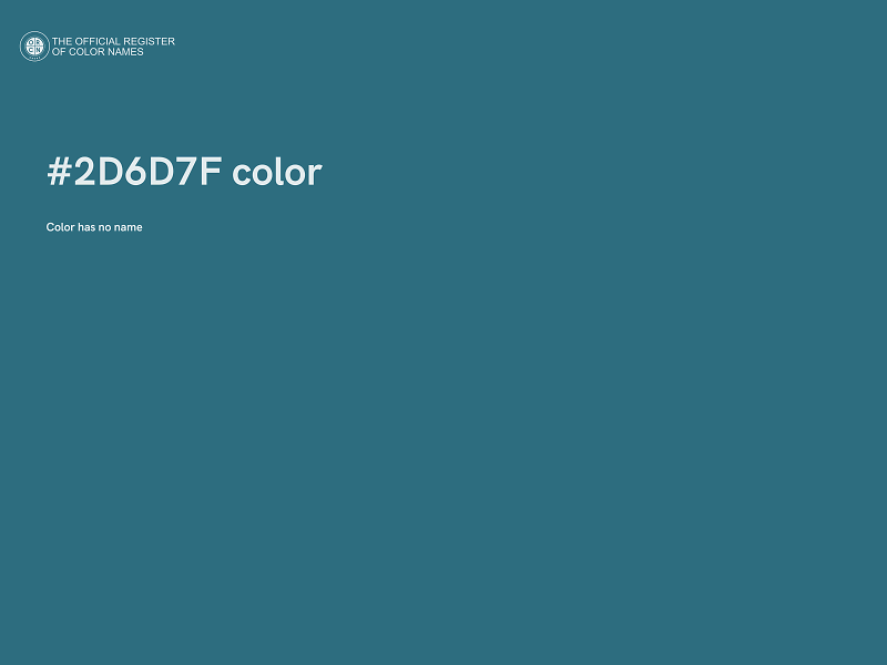 #2D6D7F color image