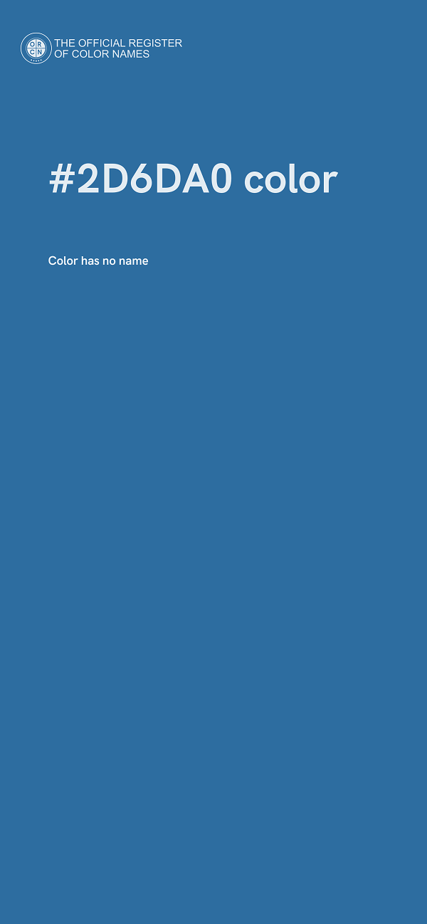 #2D6DA0 color image