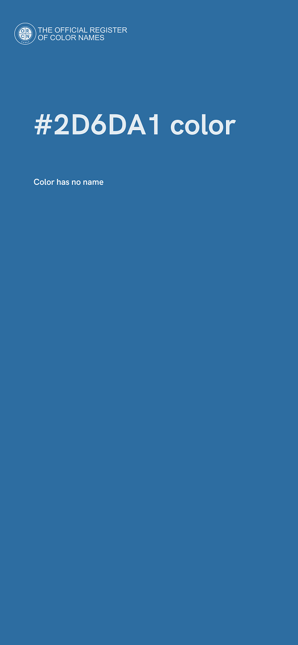 #2D6DA1 color image
