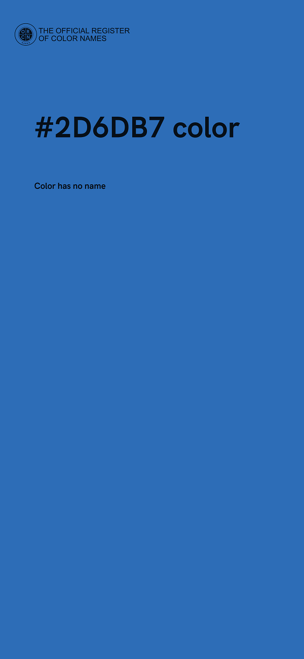 #2D6DB7 color image