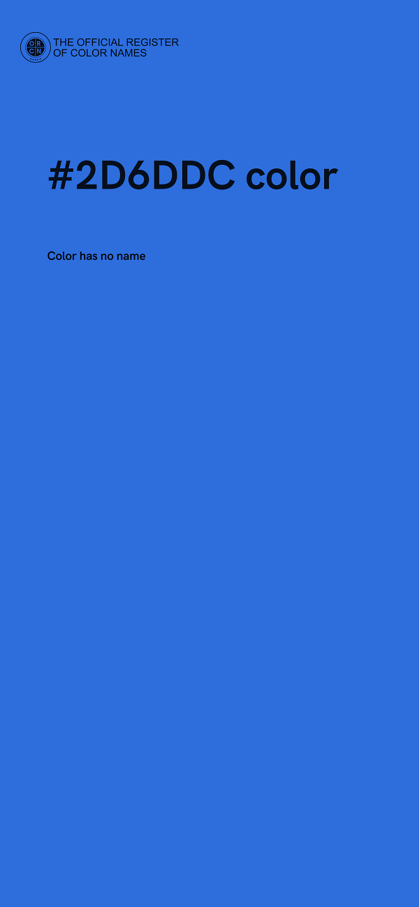 #2D6DDC color image