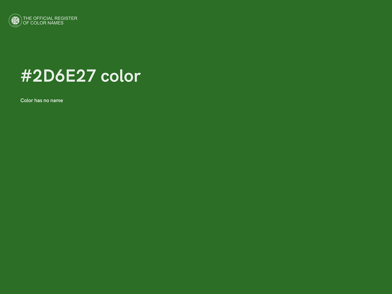 #2D6E27 color image