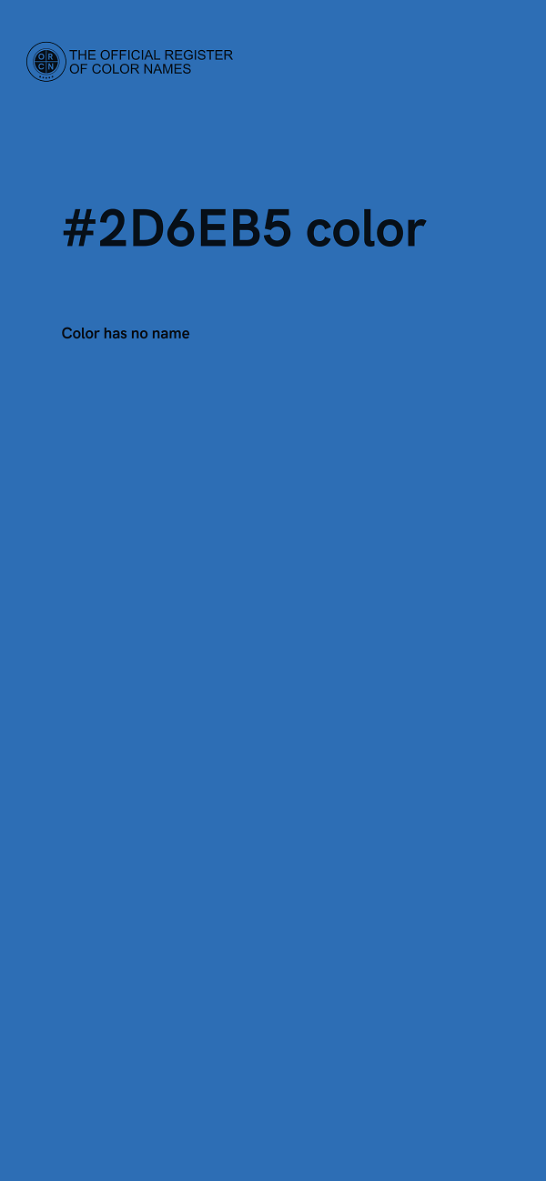 #2D6EB5 color image
